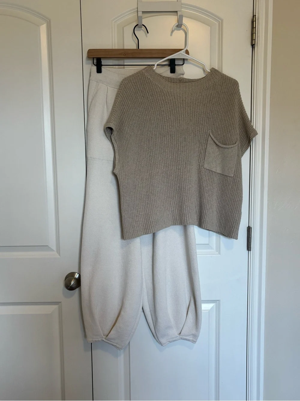Free People Oatmeal Bone Freya Sweater Set